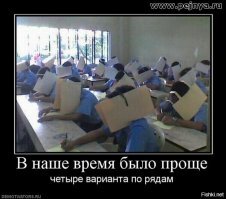 Образ шпаргалки в демотиваторах