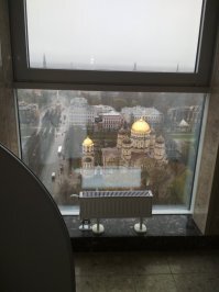 Ха, фигня, вот видон из сартира получше))
Рига, 27 этаж кажись, кафэшка.