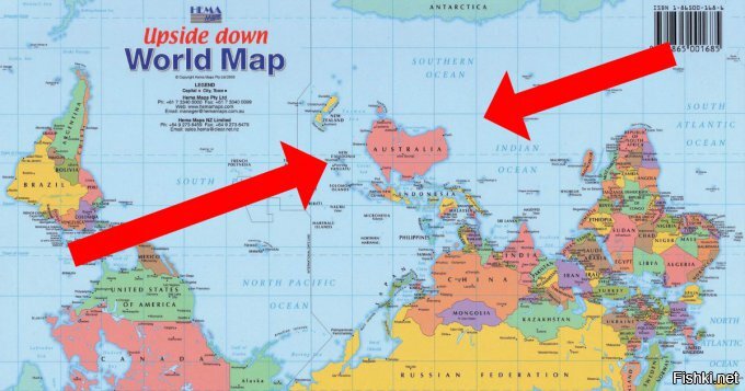 Так выглядит карта мира в американских школах