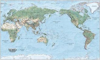 В Австралии карта не перевернутая, только Австралия в центре