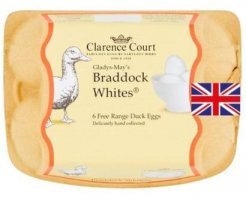 Судя по упаковке - free range eggs, то есть птицы не в клетке, а в загоне. Может какой селезень в гости и заглядывал )