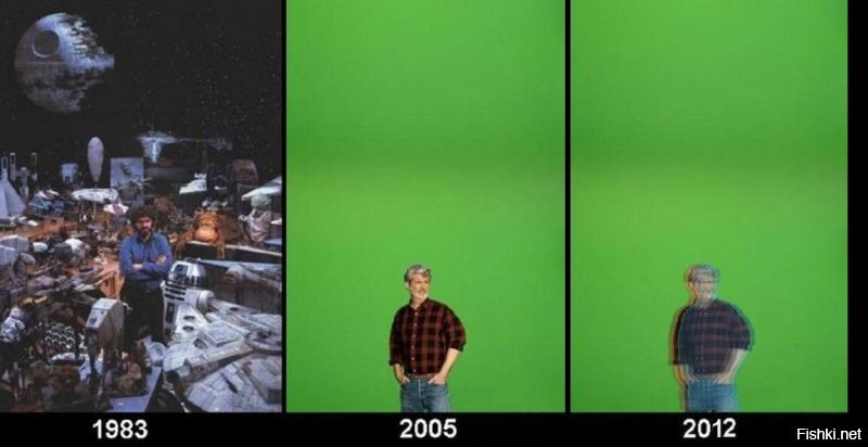 Раньше эффекты были рукотворные, а нынче.....