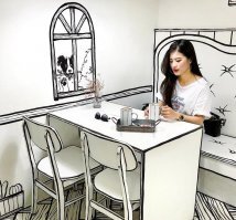 Всё настоящее. Кафе в Сеуле.