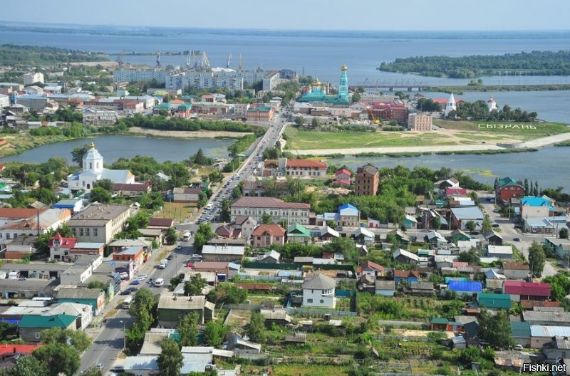Александровский мост через Волгу в Сызрани
