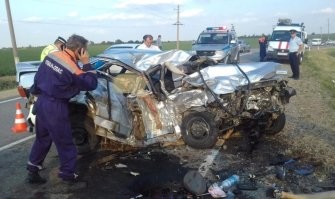 Авария дня. Страшное ДТП на Кубани, в котором погибли девять человек 