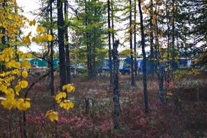 Эти вагоны только поставили и народ еще не успел нормально благоустроить продходы и проходы. 
15 лет вахтовым методом- знаю о чем говорю