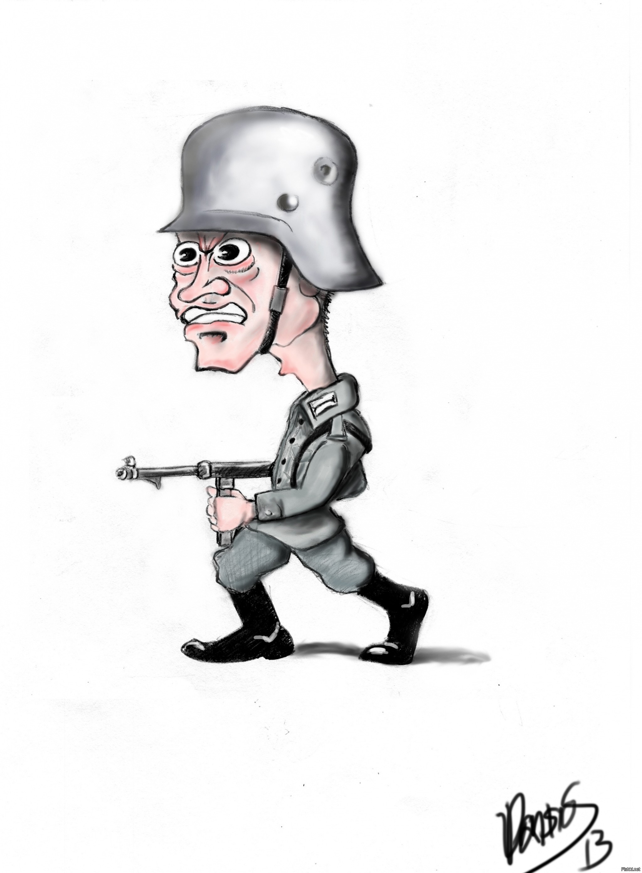 Немецкий солдат карикатура