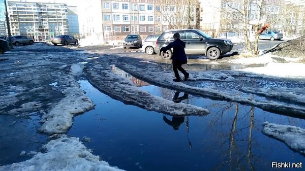 Любая русская лужа - это вход в Нарнию.
Хуже только когда весной. Хочешь перейти лужу. Смотришь - льдинка. Прыгаешь на неё

Ну вы поняли