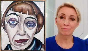 А. Дейнека, !920 год, "Женский портрет".  Очень реалистично.