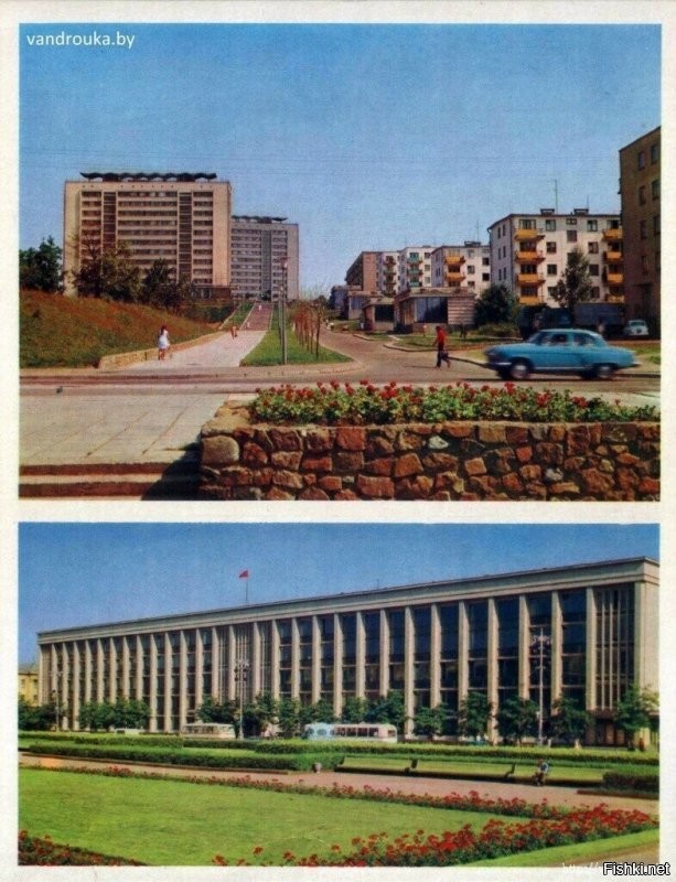 За спиной верхней фотографии бульвар Луначарского, слева моя будущая школа (судя по дате, мне только 5 лет), а справа мой дом. Спасибо автору.