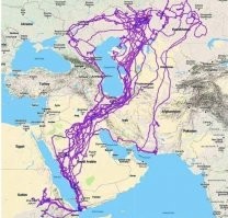 почему-то над водой и горами не летал