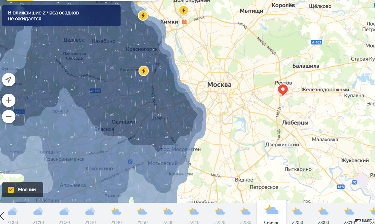 это север и запад под раздачу попадают, а на востоке все чисто