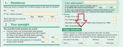 Нет, вот часть аппликации на получение учебных прав (на полные права никаких документов подавать не надо, после экзамена через некоторое время по почте приходят "полные" права).
Как видно достаточно просто поставить галочку
Полная форма:


Про номер машины - не совсем. Полиция сразу проверяет на кого машина зарегистрирована, смотрит страховку (она на человека у нас, а не на машину), права (все проверяется сразу на компьютере), если, согласно страховке, на этой машине езжу только я, то у них есть все основания предполагать, что в машине именно я, а никто другой. На худой конец, если что, то потом извинятся.
Хз как с биометрическими данными работает. У меня ни разу не просили отпечатки пальцев, так что, подозреваю, такого рода информацией полицейские не обладают, но не уверен на 100%, т.к. все таки госструктура.
Плюс есть вероятность, что у человека с собой какие-нибудь документы есть (хоть это и не обязательно, многие тут без прав ездят), но если есть бумажник, то по нему тоже можно определить личность, так что вариантов много.