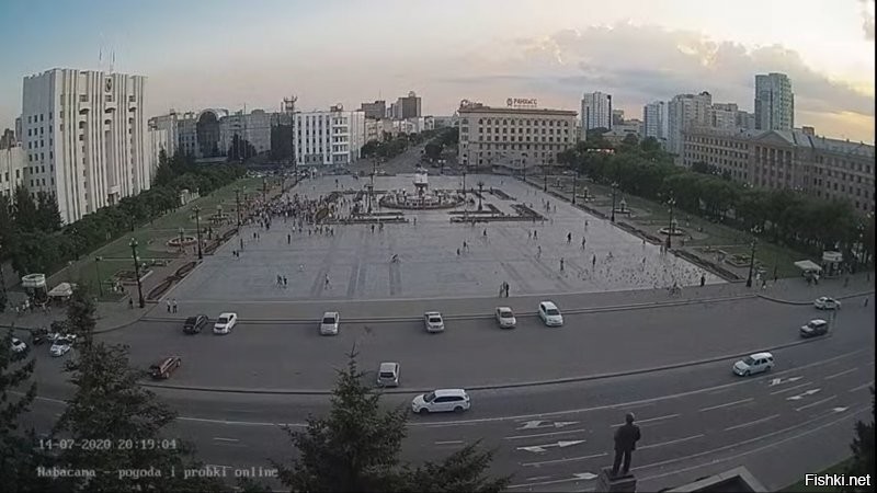Площади Хабаровска заполнены! 
Но это не точно.