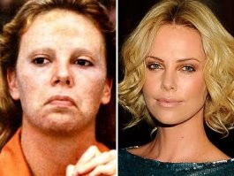 Ну не знаю , по мне она и в жизни не очень то и красавица , а вот Шарлиз Терон и фильм "Монстр" , конечно не такое перевоплощение , но все же :