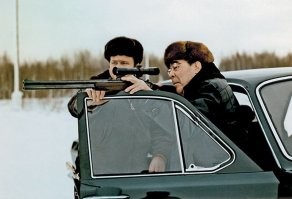 Леонид Ильич Брежнев на охоте в Завидово