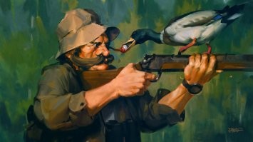 Люди спасли утку, которая три месяца прожила со стрелой в голове