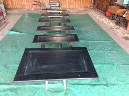 Покрасили валиком, в близи наверное смотрится не очень, нужно воздушным методом красить.