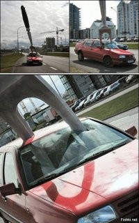 20 курьезных аварий, которые с трудом поддаются объяснению