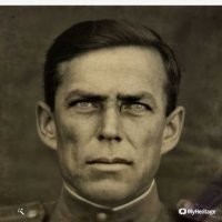 Спасибо, уже нашел. 
14 дней бесплатно. Для моей задачи более чем достаточно. На сайте память-народа.ру нашел своего деда. Фото с документа, старое не четкое ещё и с печатью.
Получилось восстановить.