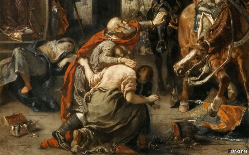 Эжен Делакруа . "Взятие крестоносцами Константинополя " .
Да и вообще , с этими крестоносцами , тамплиерами , крестовыми походами ...... столько загадок , мифов  , легенд ........ аж мама не горюй  !