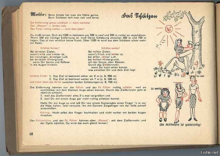 Найдите в сети пилотский УЧЕБНЫЙ мануал на В-29. Он примерно в этом стиле составлен. У немцев есть шедевральная книжка-инструкция к танку Тигр. Там особо доставляют картинки. Вот про гармонию прицела. :-)