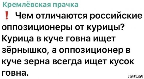Оппозиция... Нет в России оппозиции, есть пятая колонна, есть совершенно беспринципные организмы делающие деньги на бедах и проблемах своей страны и есть дурачьё руками которых всякая сволота пытается из России сделать Украину, удивляет совершенно беззубая политика государства против откровенных врагов.