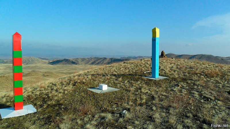 Граница между Россией и Казахстаном