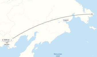 Там еще от Магадана до Уэлена пару тысяч км.