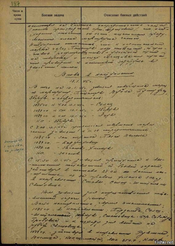 Это единственная дивизия, которую 2 октября 1941 года жители города с площади Минина и Пожарского торжественно и открыто провожали на фронт, поручая отстоять столицу нашей страны.
Первый бой, в котором участвовали солдаты 322 стрелковой дивизии, состоялся 7 декабря 1941 года в битве под Москвой за районный центр Серебряные пруды...
Страницы журнала боевых действий 322 сд