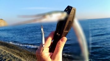 Наверное так было: О! Щука клюнула!