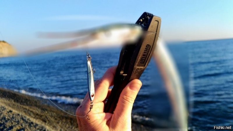 Наверное так было: О! Щука клюнула!