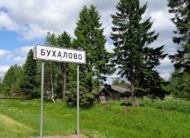 У нас в области несколько населённых пунктов с таким названием. Произносится с ударением на первый слог: БУхалово, а не БухАлово.