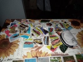 Вот говорил же жене.... Не давай это детям. Не доросли ещё.... В итоге, самая ценная часть коллекции не досчитывается 13 экземпляров.... Но, самый ценный вкладыш, номер 8 которого всего несколько десятков было, сохранился. И фото прототипа Луаза)))) ну и вообще куча всего есть.