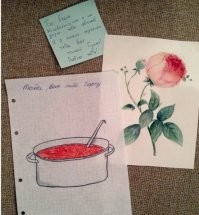 Если он сам нарисовал цветок, то это подарок даже круче, чем настоящий букет. Он потратил на него время, вложил какое-то творчество, а не просто купил веник в ларьке. Такое ценить нужно.