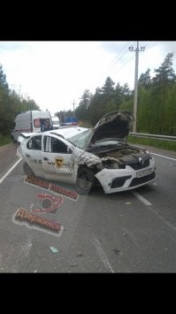 Авария дня. В Нижегородской области пострадала беременная пассажирка такси