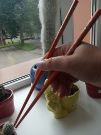 Сколько раз пыталась держать как показано на рисунках, всё равно мне по-своему удобней :))