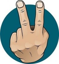 Поскольку я живу в Англии, а не в колонии, которой вовремя не показали своё место, то пальца всё-таки два