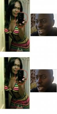 Обычно второй кадр мема с негром - он очень удивлён, от того, что что-то увидел сначала :), а так как в данном случае второго кадра нет, значит он не увидел того, что не обведено кружочком. Если продолжить, то будет как-то так: