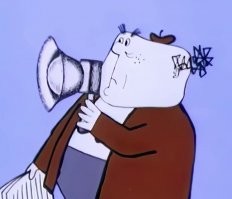 Он ещё в мультике снимался.