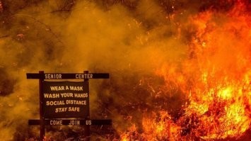Русская мать велела дочери "просто молиться", когда машина попала в зону лесного пожара в Калифорнии
