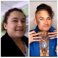 На фото слева  этот упырь так выглядел в школьные годы .