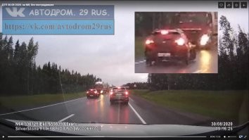 Вот Вы и неправы.
На стоп-кадре отлично видно, что колёса вывернуты ДО удара.
И если бы АБС хоть чуточку работала, то макшина еслиб не ушла вправо, то хотя бы сделала попытку. Но нет. Колёса заблокированы были.