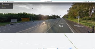 Это федералка М7 вне населенного пункта.
там висит знак 70, но все 109 едут
кому интересно - в Районе нп Три Избы, остановка Кирпичный завод называется, гугл в помощь