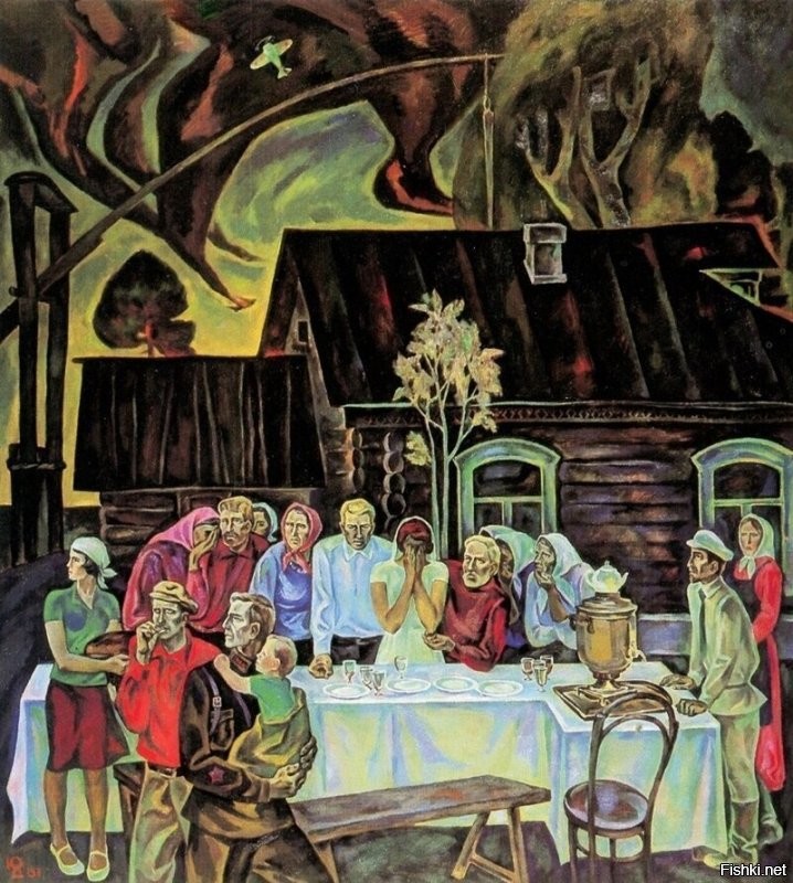 Здесь скорее всего, "Женщина, падающая с лестницы, держащая в руках трёхлитровые банки с огурцами".
Ну, как-то так...

А вот работы Пикассо...

Микеланджело, ИМХО - да, прорисована каждая мышца, волос, любая мелочь, но... выглядит всё это как фигуры из воска в музее "Мадам Тюссо"...

"Христос в родительском доме"... Тоже, пластилиновая какая-то картина... По мне, так - "Невольничий корабль" намного лучше.

А мне нравятся картины, которые передают эмоции, настроение, энергетику... Что бы "цепляли"... Не важно, "клетчатый" это или "реализм", или "психоделия"...

Вот, что первое собрал (по быстрому) - это мои приоритеты. Можно ещё и про скульптуры (памятники) добавить, но уже не время, да и тема другая... Так что пока всё!
