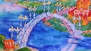 Мост из чистого хрусталя, анжанерной работы.