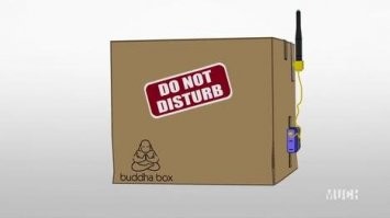 Да это у него коробка Будды. Тревожность у косолапого