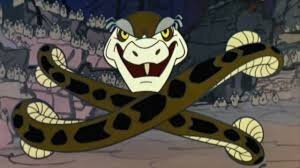 Чем то напомнило удава Каа из Маугли.