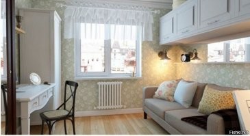 Тупой вброс. 
Сразу обратил внимание, что планировка не соответствует фотографиям. 
На самом деле нижняя фотка отсюда: 
Пример из Швеции: как жить с комфортом в малогабаритке Фригебуд (friggebod) – это небольшой шведский домик, который может быть построен на личном земельном участке без разрешения на строительство.  
И вот реальные фотографии, которые соответствуют планировке. 
Добро пожаловать в Швецию!