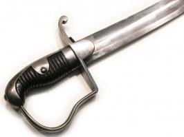 "Французская офицерская сабля адмирала лорда Нельсона". 
Английский адмирал носил французскую саблю? Мне одному она напоминает "блюхеровку" на первую мировую?
К тому же, это, скорее, шпага.
Девисон был вором и откупщиком. Он даже сидел в тюрьме за свои проделки. Скорее всего, не успел вернуться к своему тайнику...